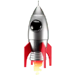Vintage Rocket - flying vehicle - Free PNG
