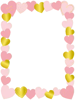 Heart Border - heart shape - PNG Images