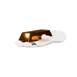 Hand Holding Gold Bar - hand - Lossless PNG
