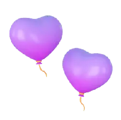 Heart-shaped Balloon - purple - Free Download PNG