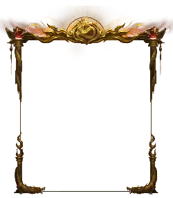 Dragon Frame - gold - Lossless PNG