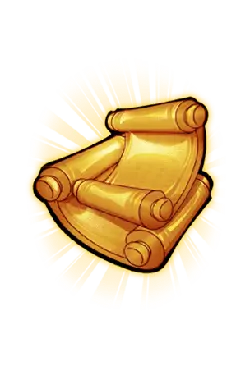 Golden Scroll Chair - reward - No Watermark PNG