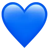 Blue Heart Emoji - blue - Free PNG