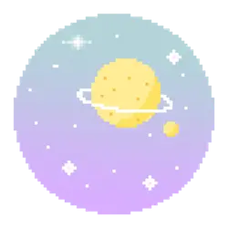 Pixel Planet - pixel art - No Watermark PNG