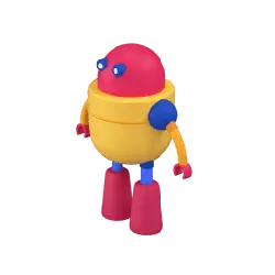 Colorful Robot - Fast Download PNG