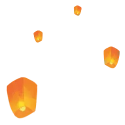 Lantern - orange - Free PNG