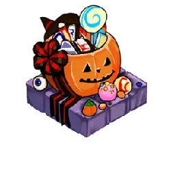 Pumpkin Candy Basket - gift - Free PNG