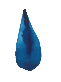 Blue Drop - shape - High Resolution PNG