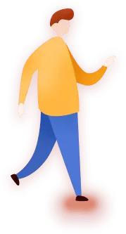 Man in Yellow Top and Blue Pants - human - Transparent Background PNG