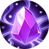 Purple Crystal Gemstone - energy - Transparent Background PNG