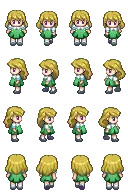 Green Haired Girl - little girl - No Watermark PNG