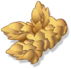 Golden Flower Sculpture - gold - No Watermark PNG