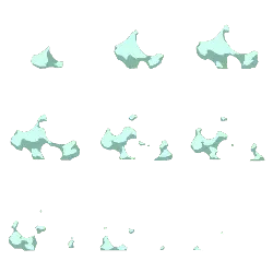 Broken Ice Pieces - blue - High Resolution PNG