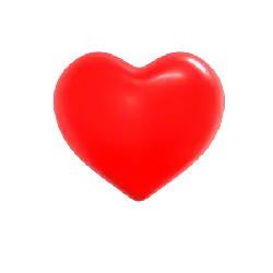 Red Heart Balloon - High Quality PNG