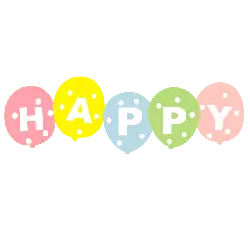 Colorful Balloons - holiday - joy - PNG