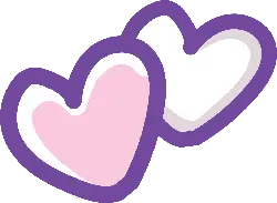 Two Heart Patterns - hearts - PNG Images