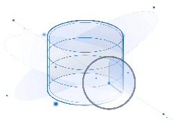 Blue Cylinder - futurism - PNG Images