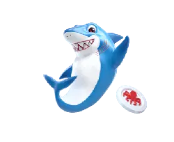 Shark Toy - white - No Watermark PNG