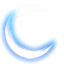 Crescent Moon - moon - blue - High Resolution PNG