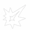 Star Shape - design element - line - No Watermark PNG