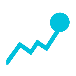 Upward Arrow - blue - Free PNG