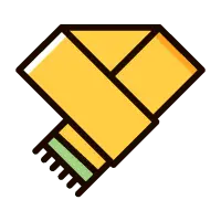 Yellow Geometric Shape - design element - PNG