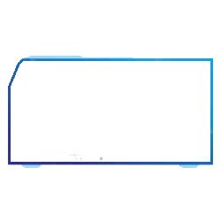 Blue Framed Device - minimalist design - PNG