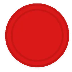 Red Disc - black - High Resolution PNG