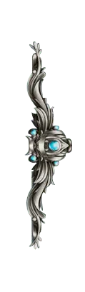 Silver Wing Decoration - gemstone - PNG Images
