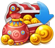 Treasure Chest and Coins - rewards - Transparent Layer PNG