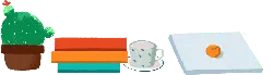 Cactus、Books、Coffee Cup、Fruit Plate - plant - Transparent Layer PNG