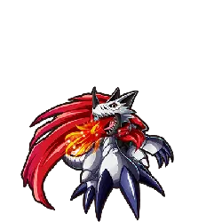 Fire Fang Dragon - red - Free PNG
