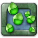 Green Water Drops - nature - Free Download PNG