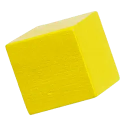Yellow Cube - High Resolution PNG