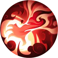 Phoenix - red - art - Transparent Background PNG