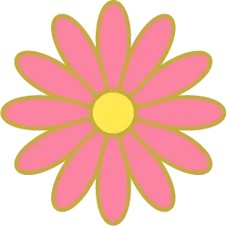 Pink Flower - cartoon - High Resolution PNG