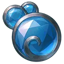 Blue Crystal Pattern - icon - High Resolution PNG