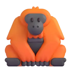 Gorilla - gray - No Watermark PNG