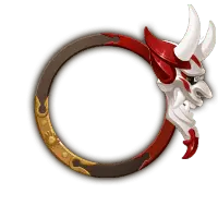 Red and White Dragon Ring - red - Free Download PNG