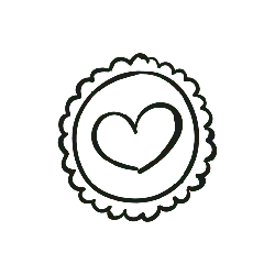 Heart Badge - simple - Free PNG