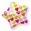 Colored Heart Star - star - PNG