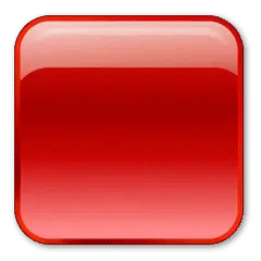 Red Button - red - square - No Watermark PNG