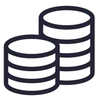 Database Icon - network - storage - Transparent Background PNG