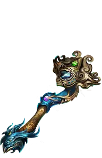 Dragon Staff - jewels - No Watermark PNG