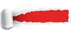 Torn Paper - red - High Resolution PNG