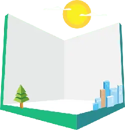 Scenery on Book Pages - nature - Transparent Background PNG