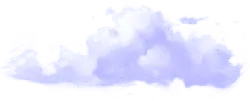 Cloud - black background - purple - PNG