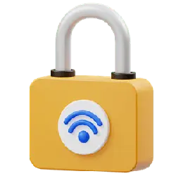 Yellow Lock - wireless - PNG Images