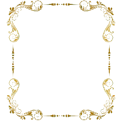 Gold Pattern Frame - retro - decoration - No Background PNG