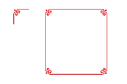 Red Border Decorative Pattern - Curated PNG